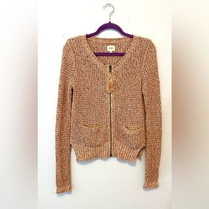 Aritzia Wilfred Free 100% Cotton Sweater with Zipper